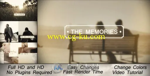 唯美记忆分割相册动画AE模板 Videohive Memories Slideshow 6348368 Project for A...的图片2