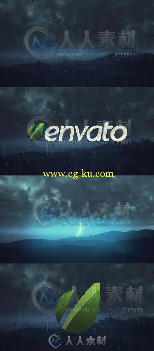 暴风骤雨Logo演绎动画AE模板 Videohive Storm is Coming 3932729 Project for Afte...的图片1