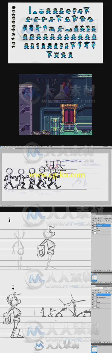 Photoshop二维游戏角色动画制作视频教程 SkillFeed 2D Character Animation in Pho...的图片1