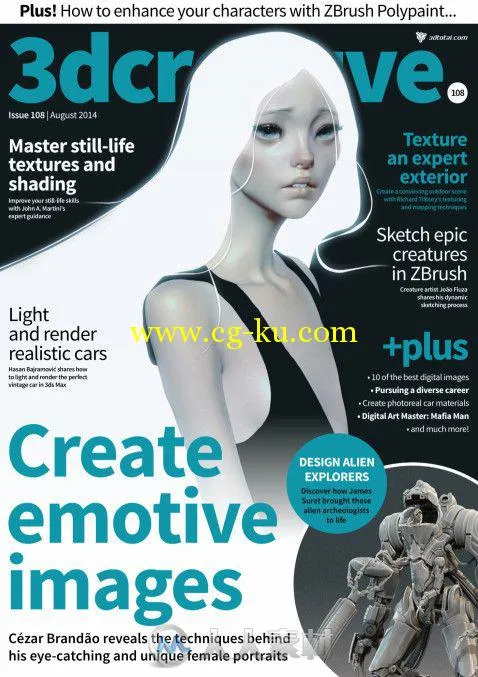 3D创意CG杂志2014年8月刊总第108期 3DCreative Issue 108 August 2014的图片2