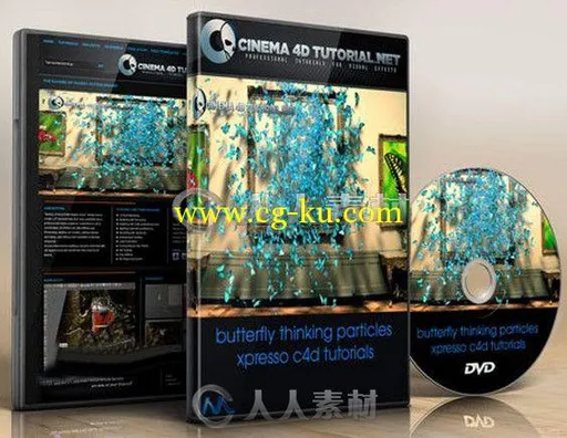 C4D蝴蝶群集特效制作视频教程 Cinema 4D Tutorial.Net Butterfly thinking particl...的图片3