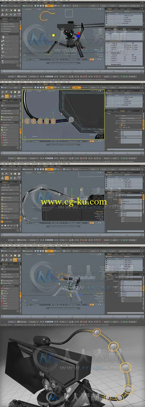 Modo骨骼动画技术快速入门视频教程第二季 Digital-Tutors Quick Start to Rigging ...的图片1