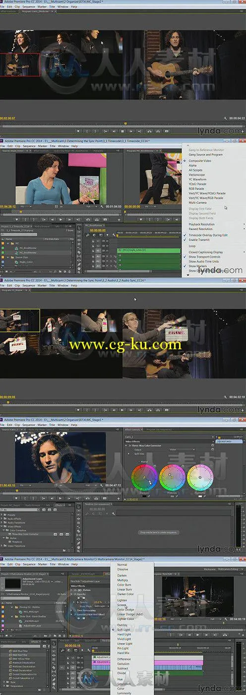 Premiere多机位镜头编辑技巧视频教程 Lynda Premiere Pro Guru Multi-Camera Video...的图片1