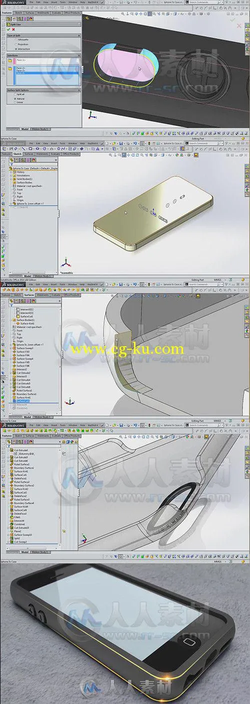 Solidworks苹果Iphone手机产品设计视频教程 Digital-Tutors Creating a Parametric...的图片1