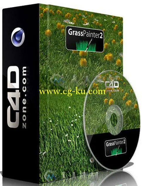 Grass Painter绿色草地C4D插件V2.0版 C4DZone Grass Painter 2.0 for Cinema4D的图片1