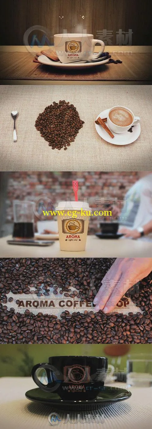 咖啡企业宣传动画AE模板 Videohive Coffee Bundle 8627316 Project for After Effects的图片1