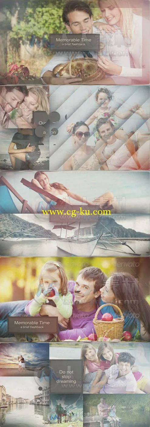 难忘时刻相册动画AE模板 Videohive Memorable Time 7225600 Project for After Eff...的图片1