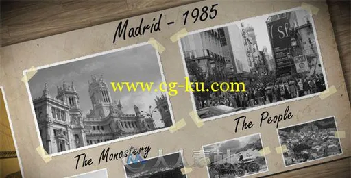 怀旧记忆相册动画AE模板 Videohive Old Photo Album 2578350 Project for After Ef...的图片2