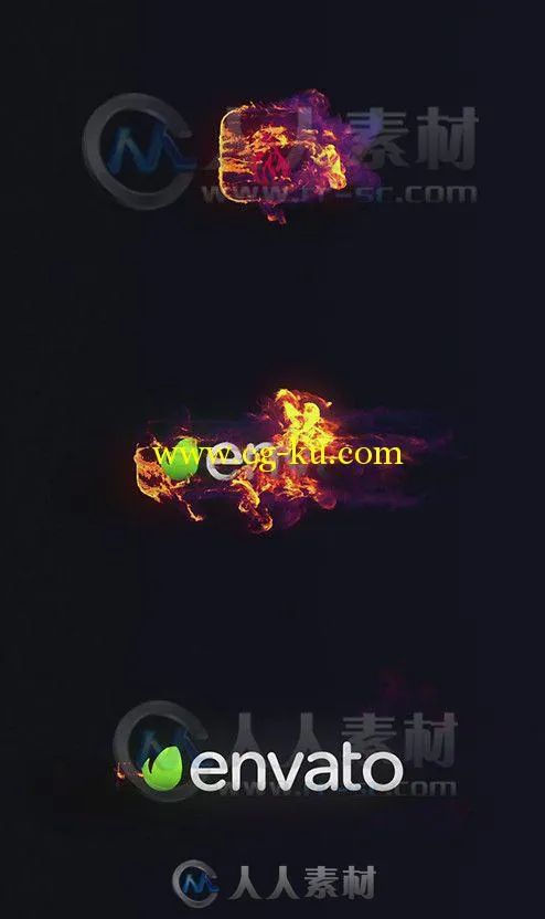 爆炸火焰Logo演绎动画AE模板 Videohive Fire Explosion Reveal 8934884 Project fo...的图片1