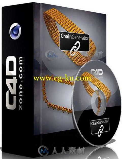 Chain Generator机械锁链模拟C4D插件V1.0版 C4DZone Chain Generator 1.0 for Cine...的图片1