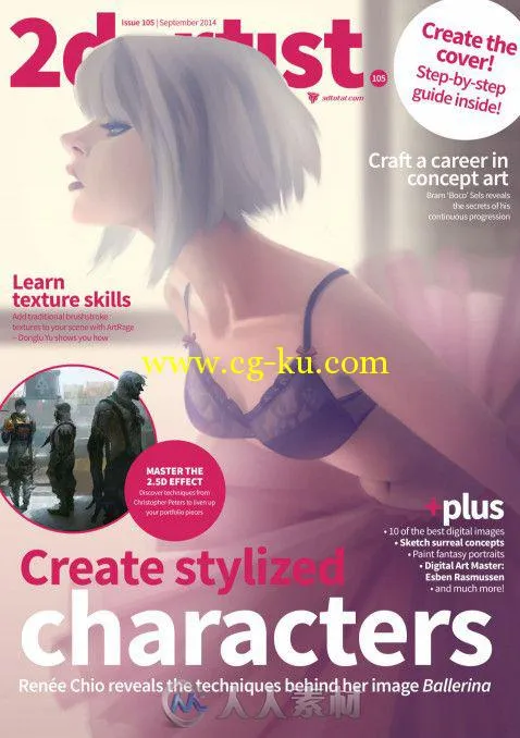 2DArtist概念艺术设计杂志2014年9月刊总第105期 2DArtist Issue 105 September 2014的图片2