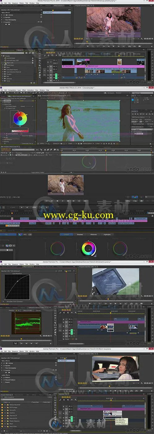 Premiere音乐电影制作训练视频教程第三季 Lynda EPK Editing Workflows 03 Color C...的图片1