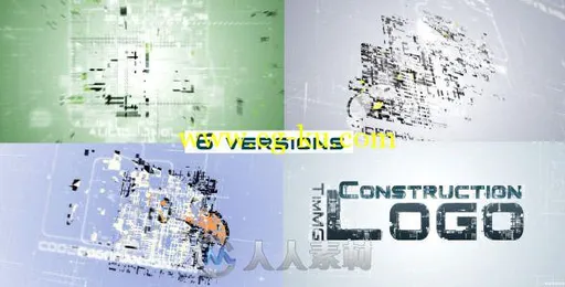 梦幻重叠Logo演绎动画AE模板 Videohive Construction Logo 8942960 Project for Af...的图片2