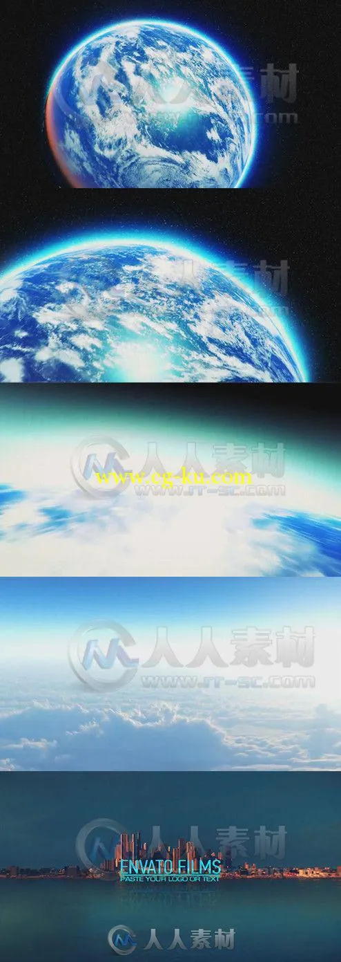 震撼地球穿梭动画AE模板 Videohive Earth Zoom Logo 9018472 Project For After Ef...的图片1