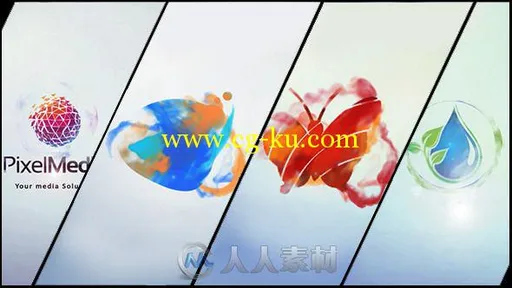 迷你水墨变幻Logo演绎动画AE模板 Videohive Minimal Logo V03 Ink Ident 9068542 P...的图片2