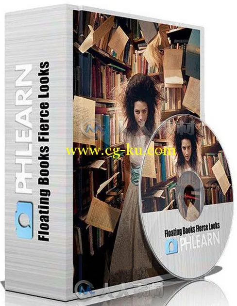 Photoshop魔法书籍合成特效技术视频教程 Phlearn Pro Floating Books Fierce Looks的图片2