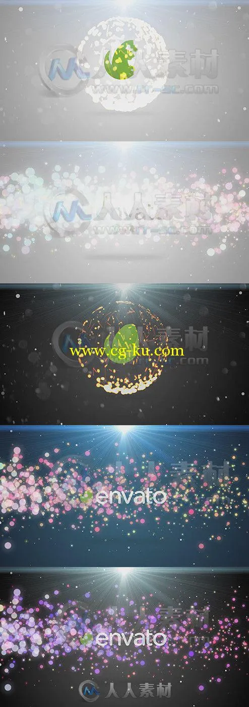 光耀粒子Logo演绎动画AE模板 Videohive Light Reveal Particle Logo 9071030 Proje...的图片1