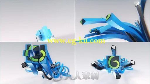 三维线条Logo演绎动画AE模板 Videohive 3D Lines Logo Reveal 9101629的图片2