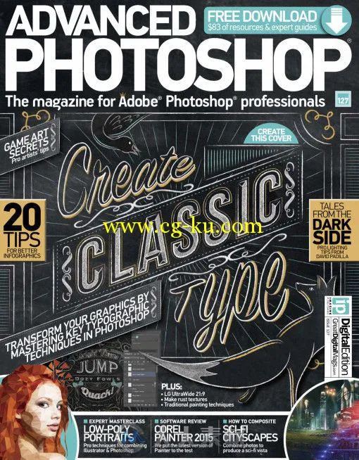 Photoshop高端杂志2014年总第127期 Advanced Photoshop Issue 127 2014的图片2