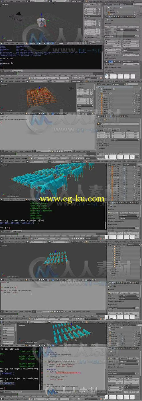 Blender脚本编程技术训练视频教程 Blender Cookie Introduction to Python Scripti...的图片2