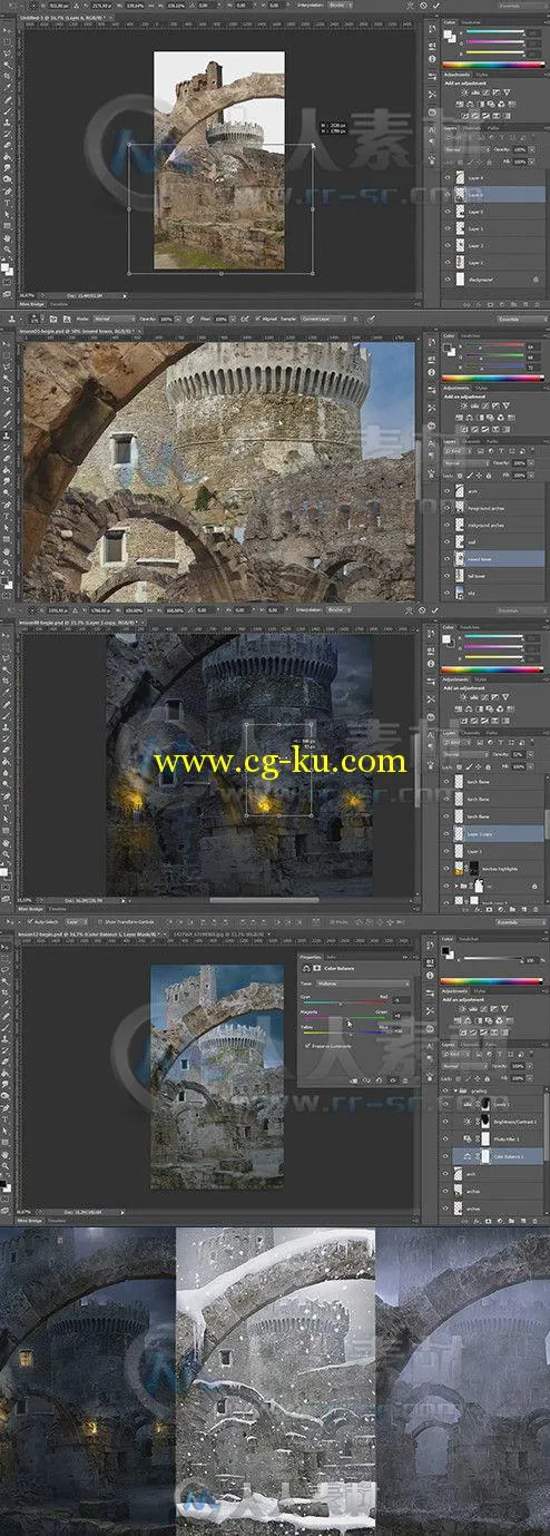 Photoshop冰雪环境绘景技术视频教程 Digital-Tutors Matte Painting Different Atm...的图片1