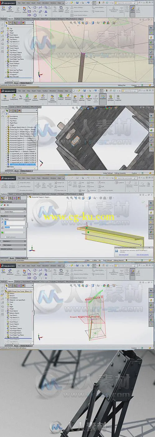 Solidworks风车塔设计训练视频教程 Digital-Tutors Designing a Windmill Tower fr...的图片1