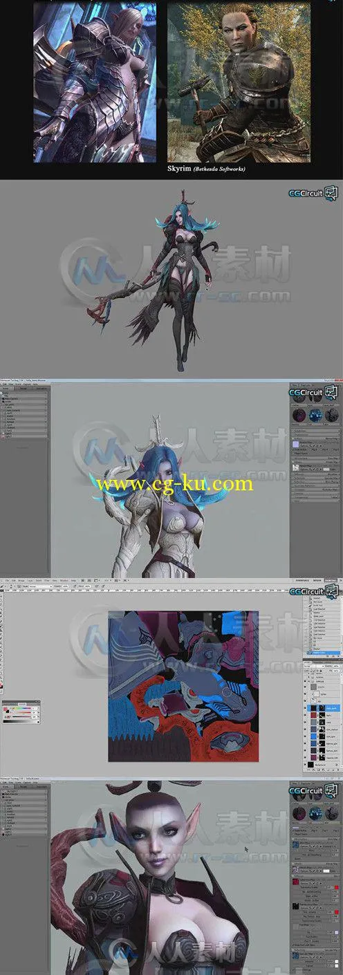 ZBrush与Maya游戏角色艺术制作训练视频教程第六季 CGCircuit 3D Character Art for...的图片1