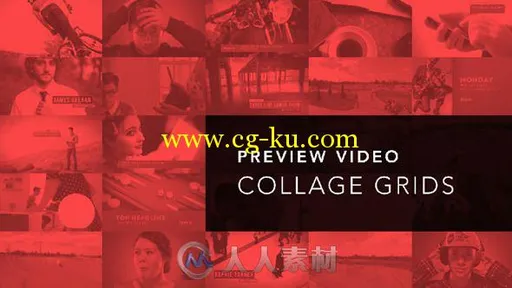 多图拼图预览展示动画AE模板 Videohive Preview Video Screen Collage Grids 873722的图片2