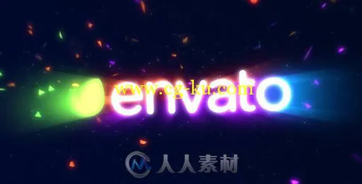 彩色光线轨迹Logo演绎动画AE模板 Videohive Light Trails Logo 9239372的图片2