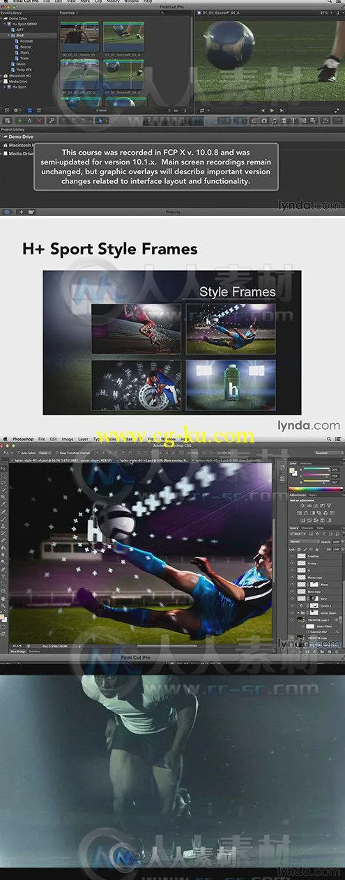 Final Cut Pro X商业广告实例制作视频教程第二季 Lynda Commercial Editing Techni...的图片1