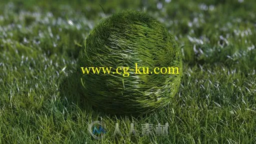 毛绒草球Logo演绎动画AE模板 Videohive Bouncy Grass Ball Logo Reveal 9280907的图片2