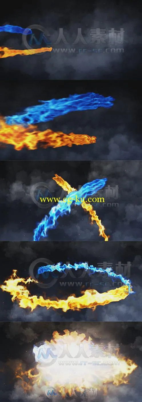 火焰巨龙Logo演绎动画AE模板 Videohive Cinematic Dragon Reveal 9324826的图片1