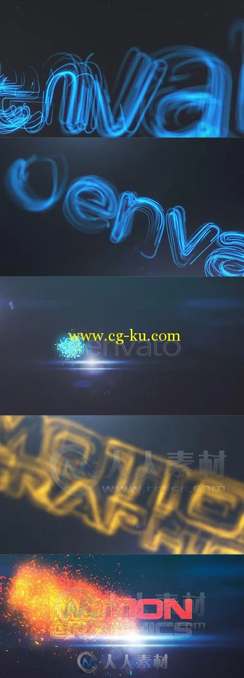 超级线性Logo演绎动画AE模板 Videohive Epic Logo Lines and Particles 9290277的图片1