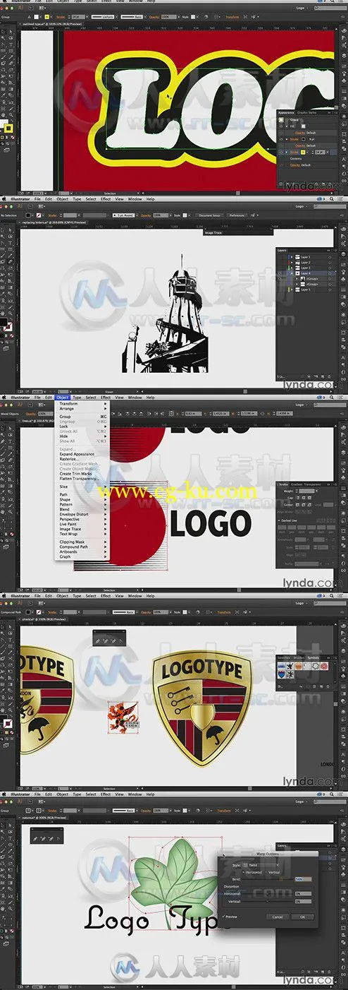 Logo视觉设计技术训练视频教程 Lynda Logo Design Techniques的图片1