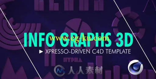 三维信息统计图标动画C4D模板 Videohive Info Graphs 3D 2167250 Cinema 4D Templates的图片2