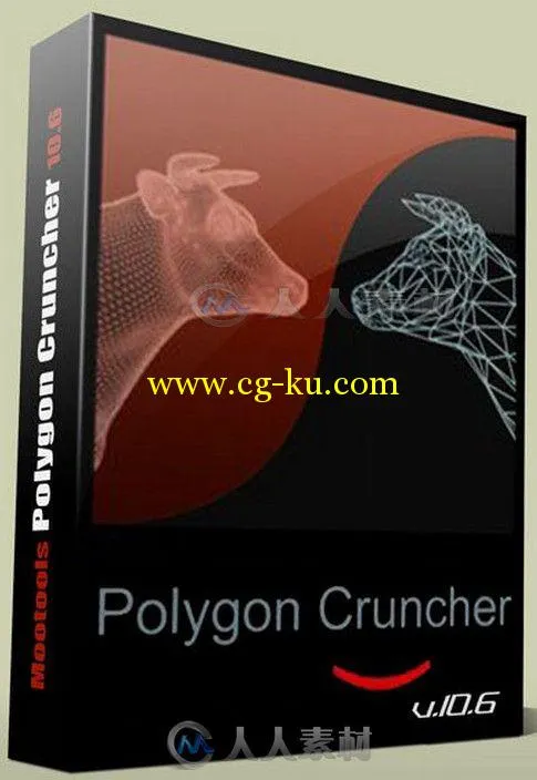 Mootools Polygon Cruncher三维建模优化工具V10.6版 Mootools Polygon Cruncher v10.6的图片1