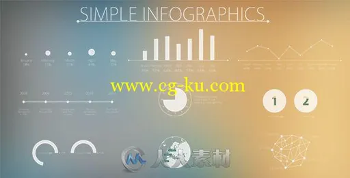 清新现代企业信息图表动画AE模板 Videohive Simple and Modern Infographics 7920053的图片2