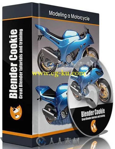 Blender摩托车建模制作视频教程 CGCookie Modeling a Motorcycle in Blender的图片2