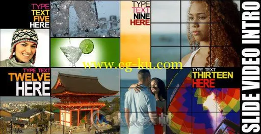 实用拼图包装动画AE模板 Videohive Slide Video Intro 2291357的图片2