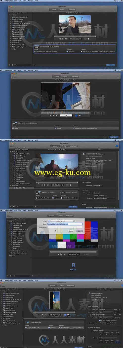Apple Compressor视频编辑基础技能训练视频教程 InfiniteSkills Learning Apple Co...的图片1