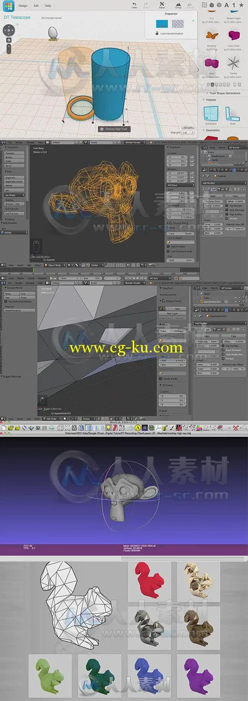 Blender中3D打印技术训练视频教程 Digital-Tutors Bringing Your Designs to Life ...的图片1