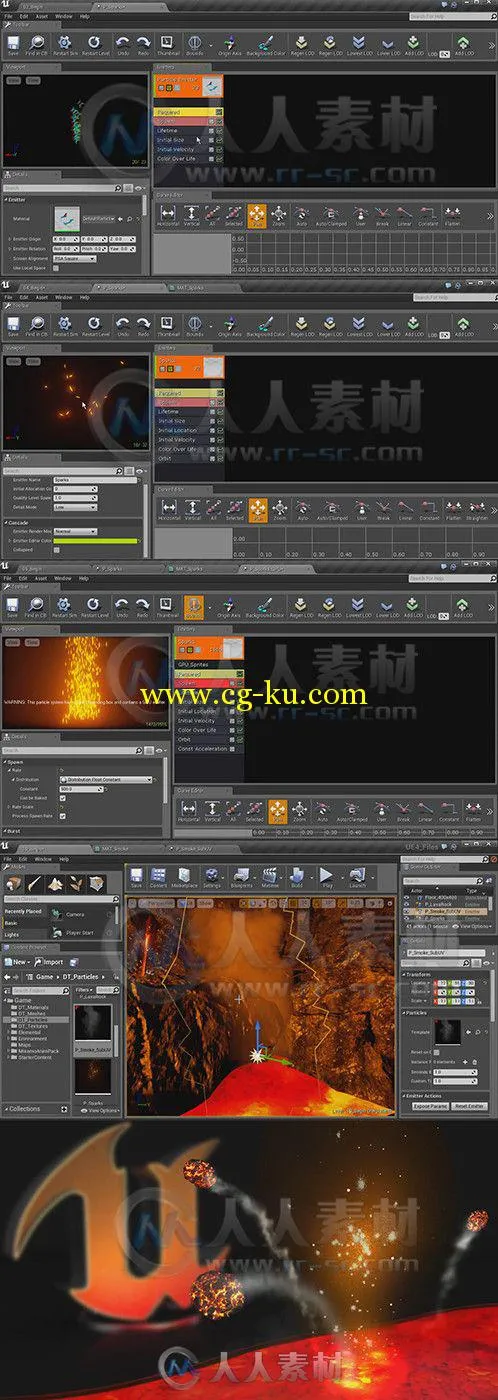 Unreal Engine虚幻游戏引擎中粒子系统视频教程 Digital-Tutors Introduction to Pa...的图片1