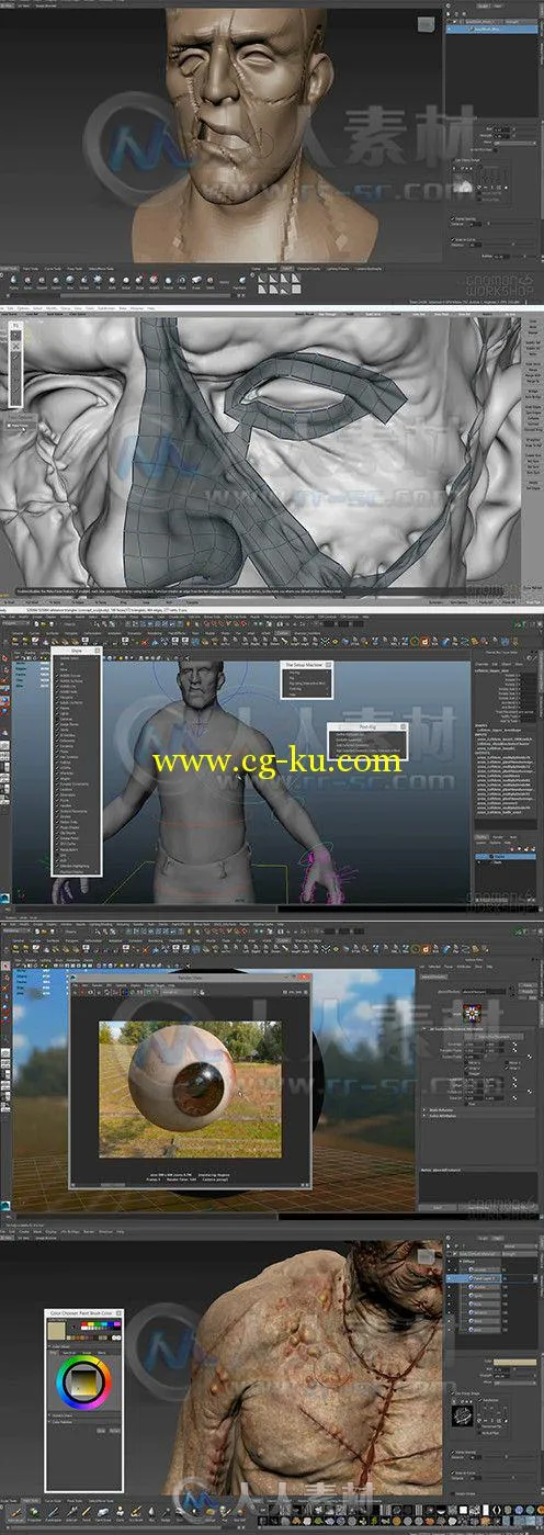 生化僵尸概念艺术制作视频教程 The Gnomon Workshop Making Frankensteins Monster...的图片1