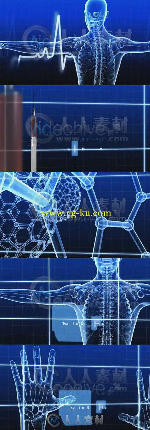 医疗人体透视包装动画AE模板 Videohive Medical Project 236064的图片1