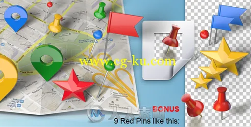 三维地图标记包装动画AE模板 Videohive Map Generator with Real 3D Markers 4453667的图片1