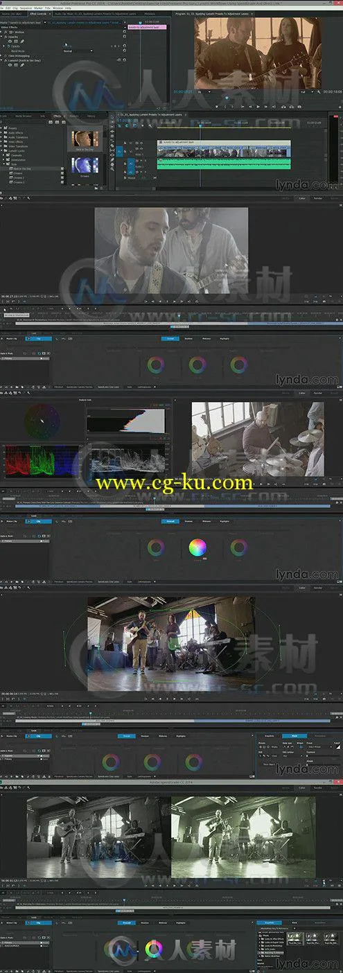 PR与SG高效工作技巧视频教程 Lynda Premiere Pro Guru Lumetri Workflows using Sp...的图片1