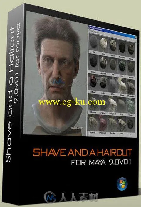 JoeAlter Shave A Haircut头发毛皮Maya插件9.0v01版的图片1