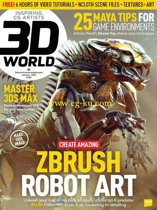3D世界艺术杂志2015年1月刊 3D World January 2015的图片1