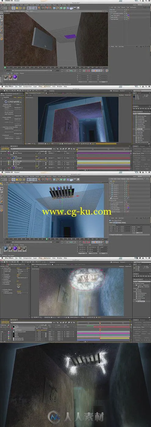 AE恐怖隧道视觉特效实例制作视频教程 Tuts+ Premium Visual Effects Compositing i...的图片1