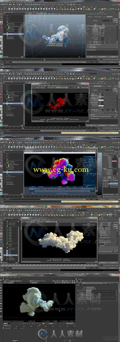 Maya云雾流体粒子特效制作视频教程第二季 The Gnomon Workshop Introduction to Ma...的图片1